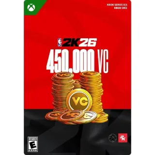 $99.99 USD NBA 2K26: 450,000 Virtual Currency Pack REDEEMED AT Xbox Series X|S/Xbox One (Digital KEY) - INSTANT DELIVERY