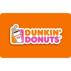 $5.00 USD Dunkin' Donuts GiftCard