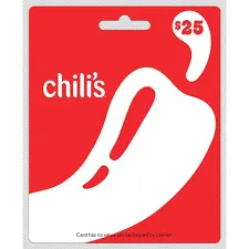 $4.00 USD Chilis Gift Card