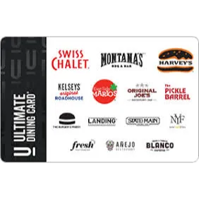 $11.00 CAD Ultimate Dining Card - Gift Card for CANADIANS ONLY