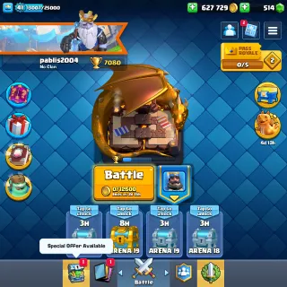 Clash Royale Account [KT 13] 7080 TROPHIES | 10 MAX CARDS | 110 CARDS | 627K GOLD | 514 GEMS | FULL ACCESS