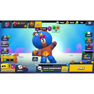 BRAWL STARS ✨21.127 TROPHY✨ 52 BRAWLERS 💎195 GEMS💎