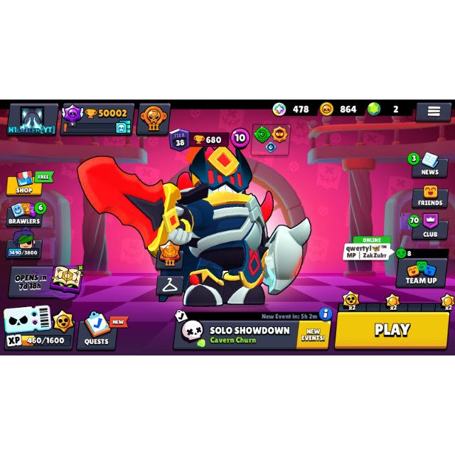 BRAWL STARS ACCOUNT 🏆50.002 TROPHY 🏆83 BRAWLERS 💎 BRAWL PASS PLUS
