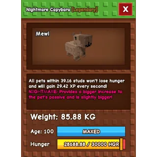 Grow a garden - NIGHTMARE TITANIC Capybara