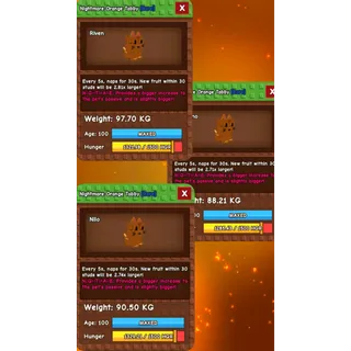 Grow a garden - TITANIC NIGHTMARE ORANGE TABBY (BUNDLE OF 3)