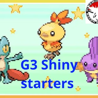 G3✨Shiny starter pokemon