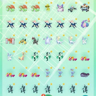 Shiny✨Pokemons Pogo stamped 