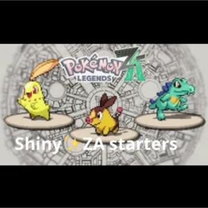 Shiny✨ZA starters