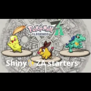 Shiny✨ZA starters