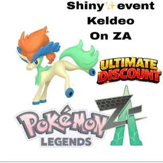 Shiny✨keldeo ZA Event
