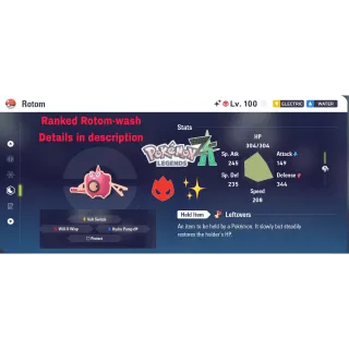 Rotom-Wash✨competitive for ranked ZA shiny alpha