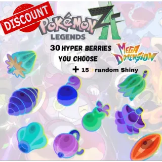 Pokemon ZA 30 Hyper Berries and 15 shinys✨