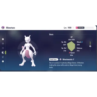 Mewtwo Pokemon ZA Ranked