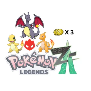 Shiny✨Charmander✨Charmeleon✨Charizard Alpha ZA