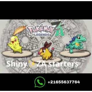 Shiny✨ZA Starters