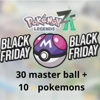 30✨Master Ball+10✨Shiny