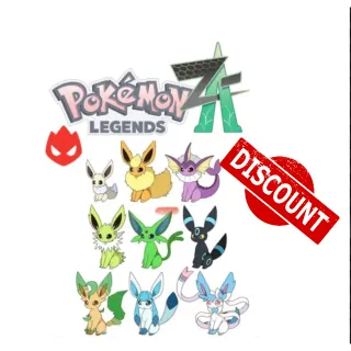 shiny✨Eevee+all forms✨Shiny✨Alpha ZA