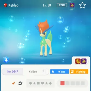 keldeo shiny Home event