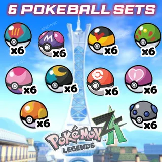 pokemon ZA 6 balls set