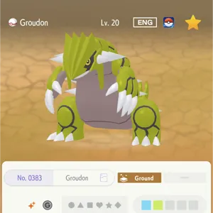 Groudon✨shiny Pogo stamp