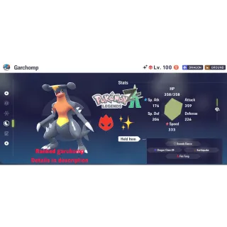 garchomp✨competitive for ranked ZA shiny alpha