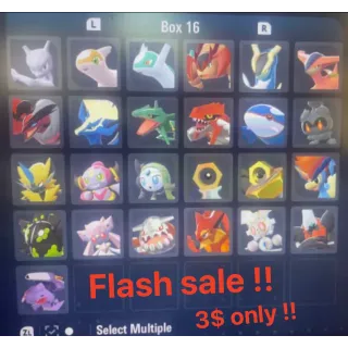 Pokemon ZA all✨Shiny legendary+no shiny legend and mythicals