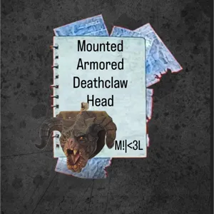 M.Armored Deathclaw Head