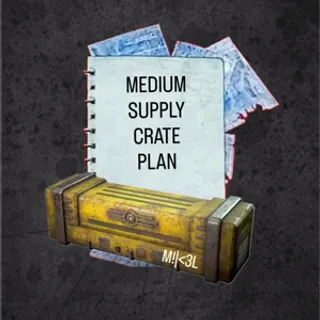 Médium Supply Crate Plan