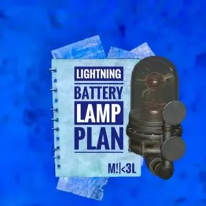 Lightning Battery Lamp