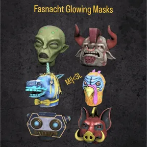 Fasnacht Glowing Masks