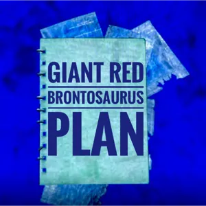 Giant Red Brontosaurus