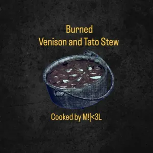 Burned Venison&Tato Stew