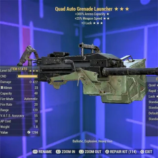 QFFR 3L Auto Grenade Launcher AGL 