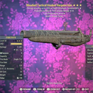 Bloodied Explosive FR Harpoon 