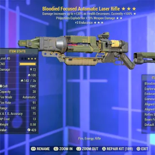 BE 3E NU Laser Rifle 