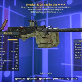 BE DRWA .50 Cal Machine Gun 