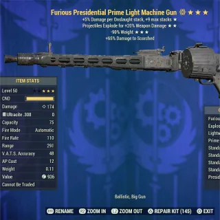 FE RW Light Machine Gun LMG 