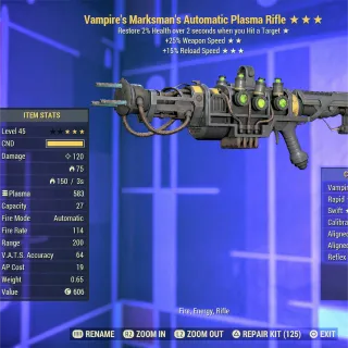 Vampire FFR FR Plasma Rifle 