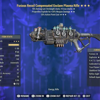FE35 Full Best Mod Enclave Flamer  Rifle  EPR 