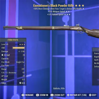 Exec FFR FR Black Powder Rifle 