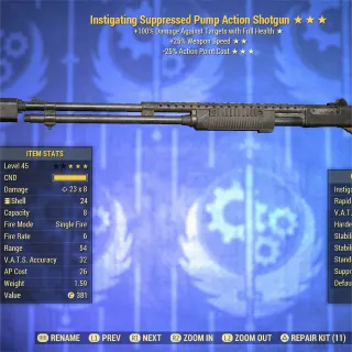 Instigating 2535 Pump Shotgun 