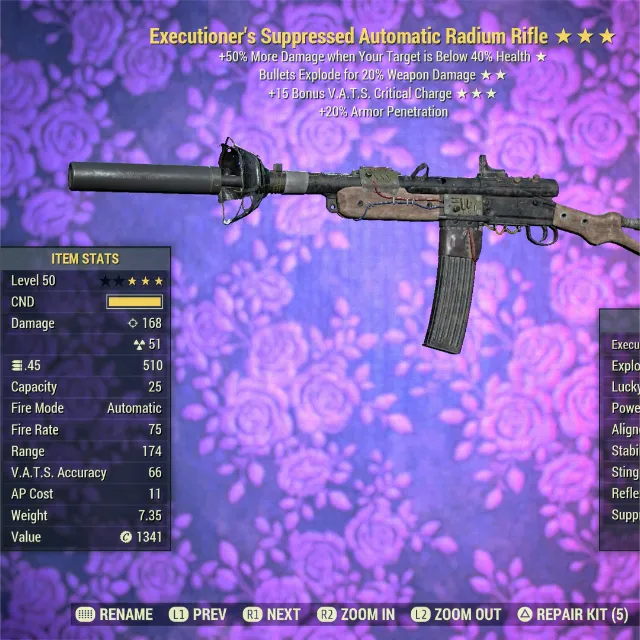 Fallout 76 Plans Radium Rifles ExecE 15V Radium Rifle - Fallout 76 Game Items - Gameflip