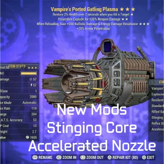 VE 250 Gatling Plasma + New Mods 