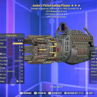 Junkie FFR FR Gatling Plasma 