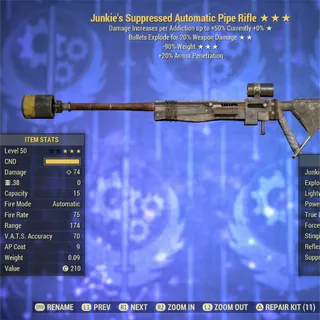 JE RW Automatic Pipe Rifle 