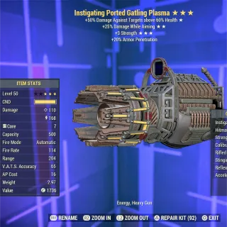 Instigating DWA 3S Gatling Plasma 