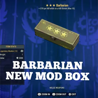 5 x BARBARIAN New Mod Box 
