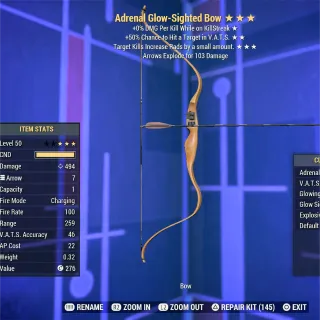 Adrenal VHC Glowing Bow 