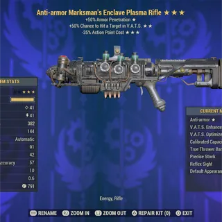 Anti-Armor  Full Mod Enclave Plasma Flamer 