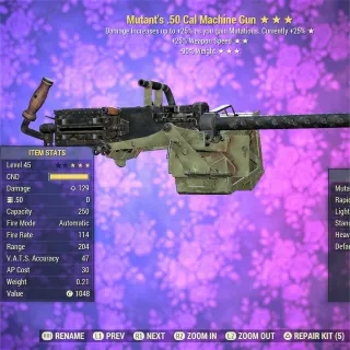 Mutant FFR RW .50 Cal Machine Gun 